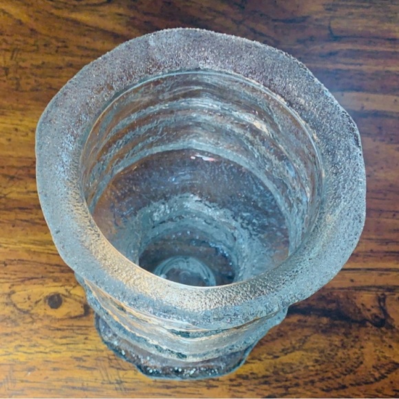 USA VintageTextured Glass Candle Holder - Picture 6 of 6